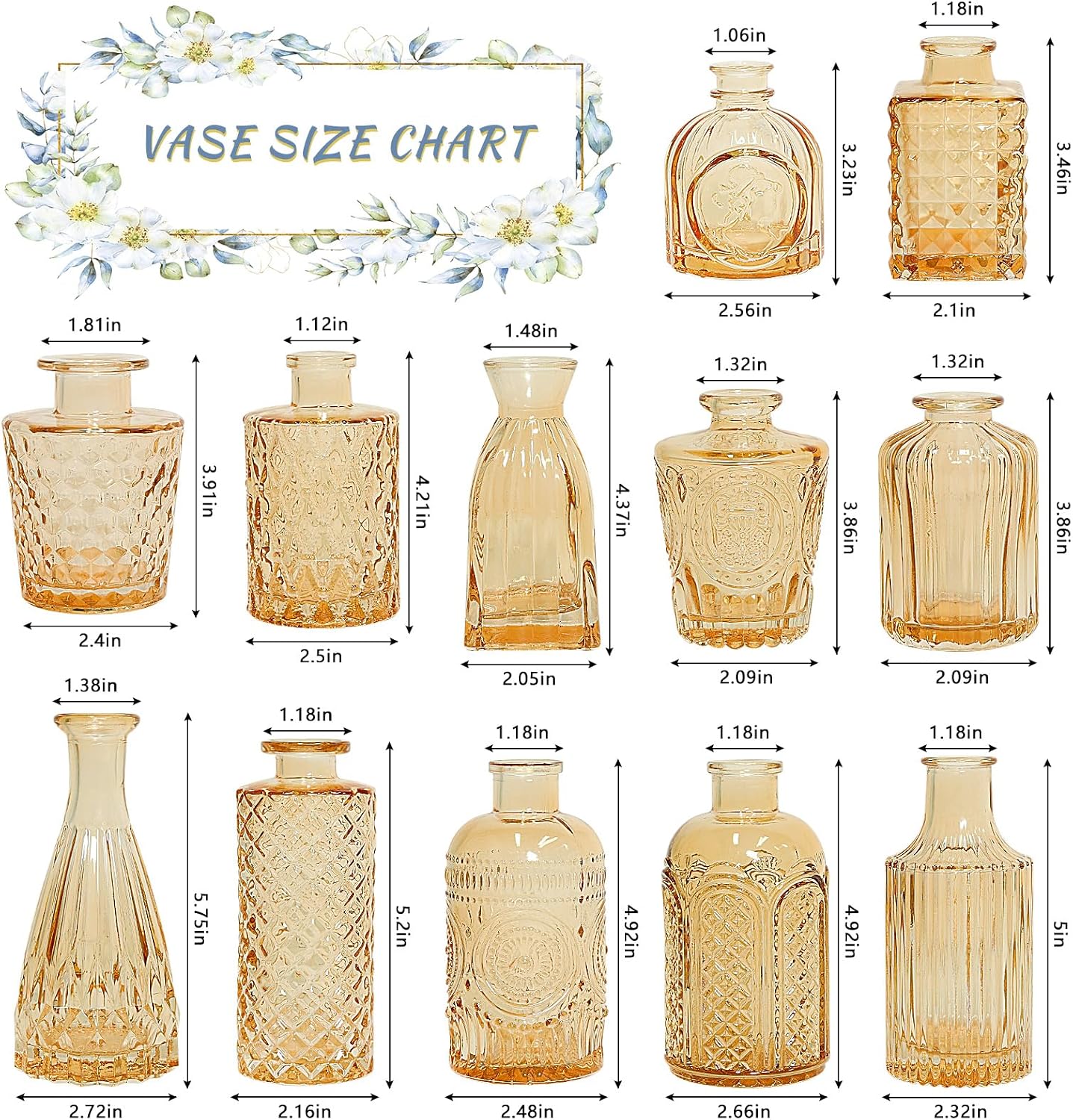 SUPMIND Glass Bud Vases Set of 12, Small... 3 SUPMIND Glass Bud Vases Set of 12, Small... - Image 3
