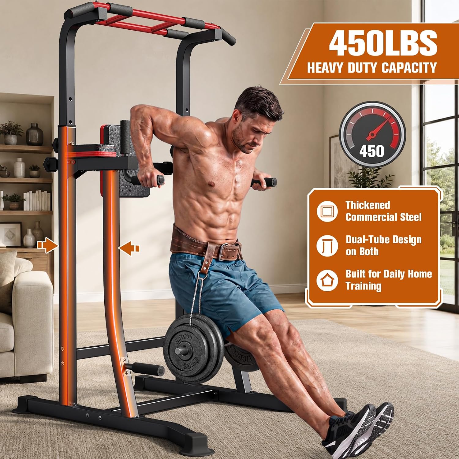 Pull Up Bar Free Standing,Power Tower Pu... 2 Pull Up Bar Free Standing,Power Tower Pu... - Image 2