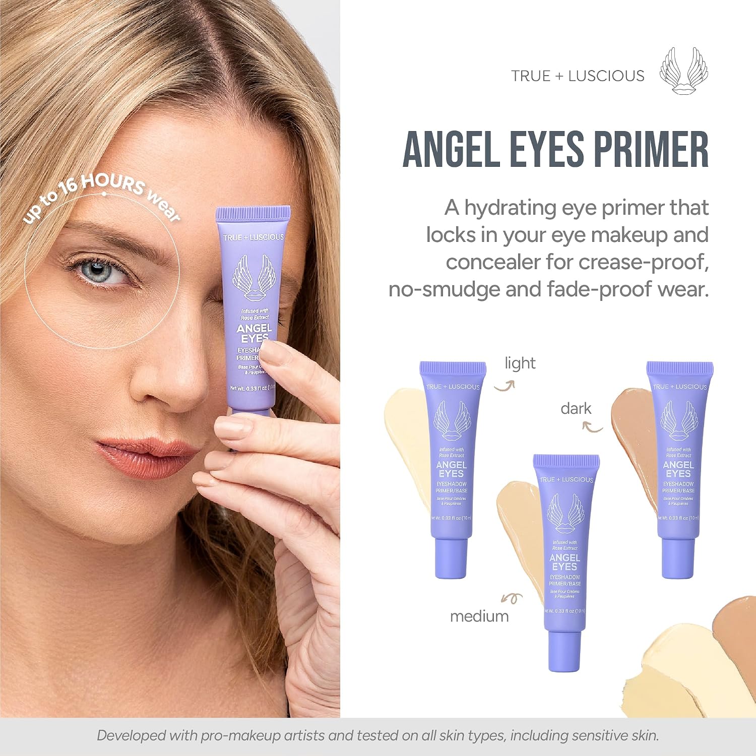 Angel Eyes Eyeshadow Primer, 16-Hr Hydra... 2 Angel Eyes Eyeshadow Primer, 16-Hr Hydra... - Image 2