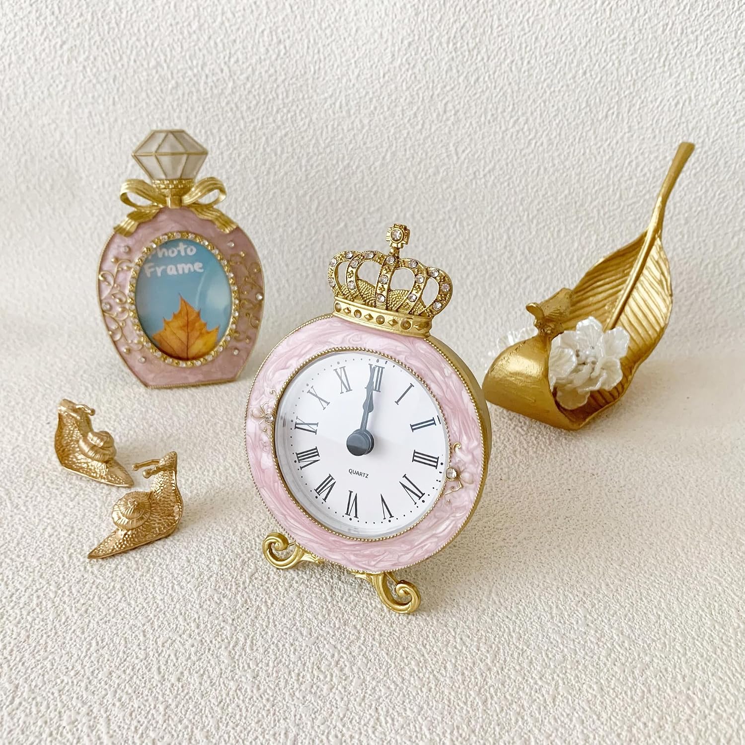 Vintage Mini Analog Table Clock, Silent ... 6 Vintage Mini Analog Table Clock, Silent ... - Image 6
