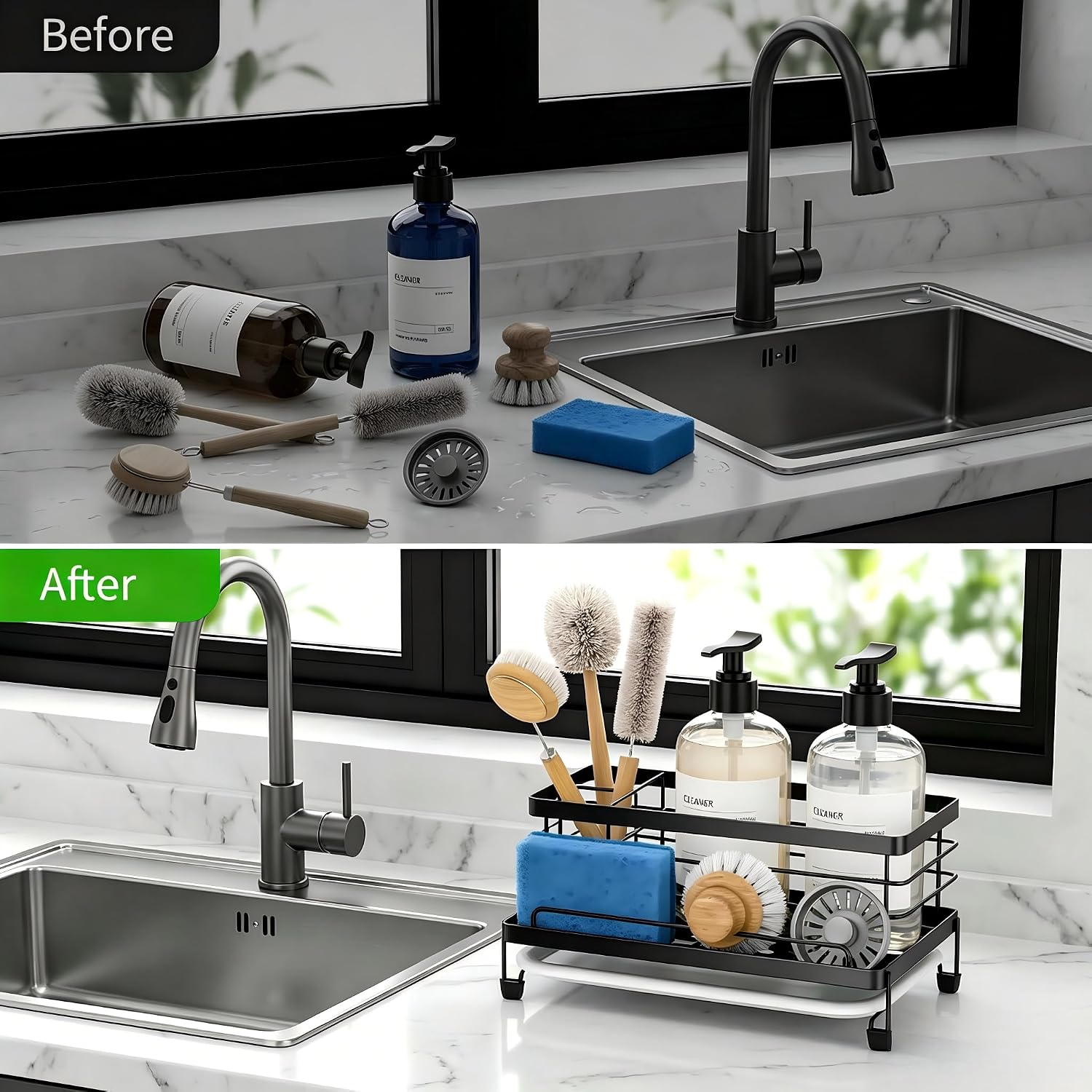 Cisily Sponge Holder for Kitchen, Sink C... 5 Cisily Sponge Holder for Kitchen, Sink C... - Image 5