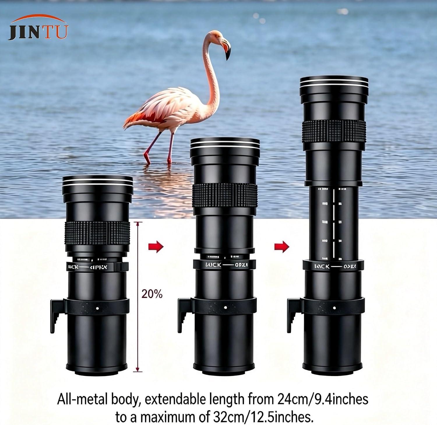 JINTU 420-800mm f/ 8.3 Manual Telephoto ... 4 JINTU 420-800mm f/ 8.3 Manual Telephoto ... - Image 4