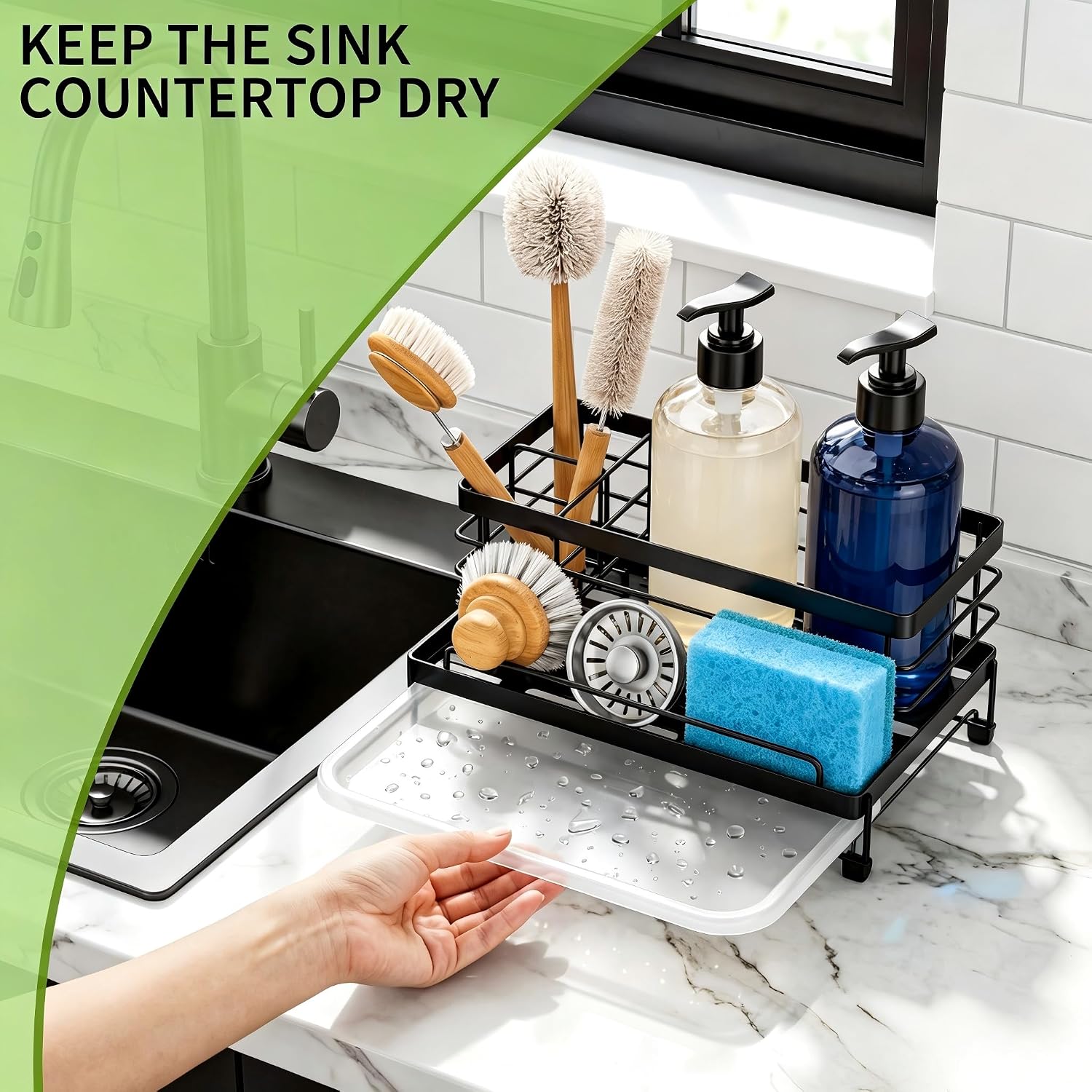 Cisily Sponge Holder for Kitchen, Sink C... 4 Cisily Sponge Holder for Kitchen, Sink C... - Image 4