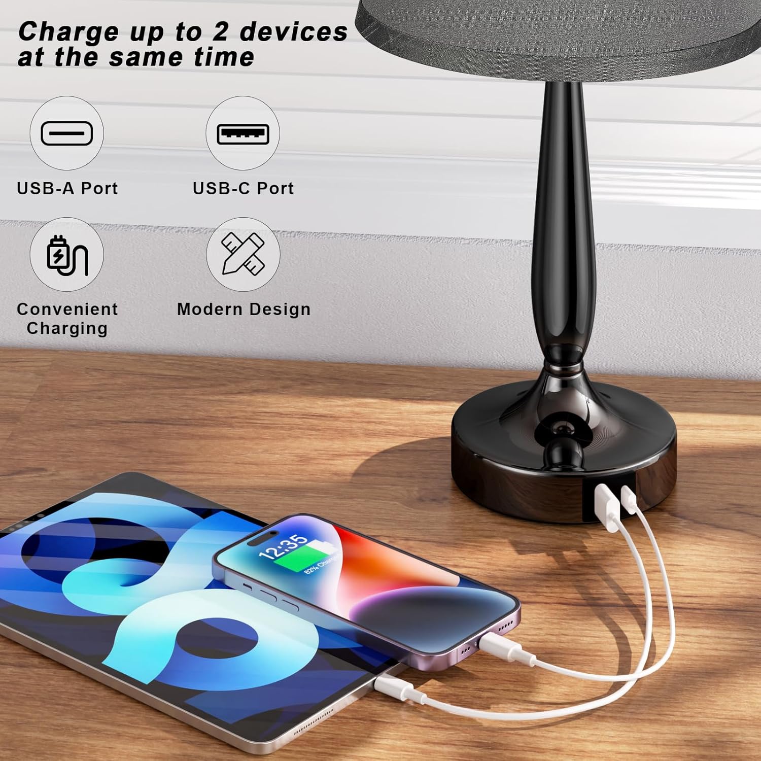 Kakanuo Touch Table Lamp for Bedroom, Sm... 4 Kakanuo Touch Table Lamp for Bedroom, Sm... - Image 4
