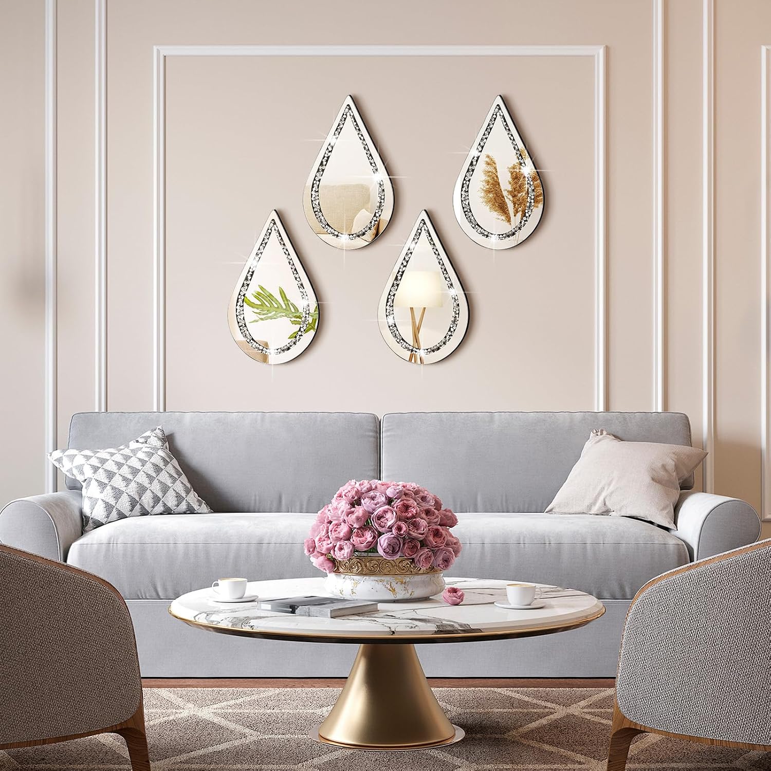 Yookeer 4 Pcs Espejos Decorativos para S... 3 Yookeer 4 Pcs Espejos Decorativos para S... - Image 3