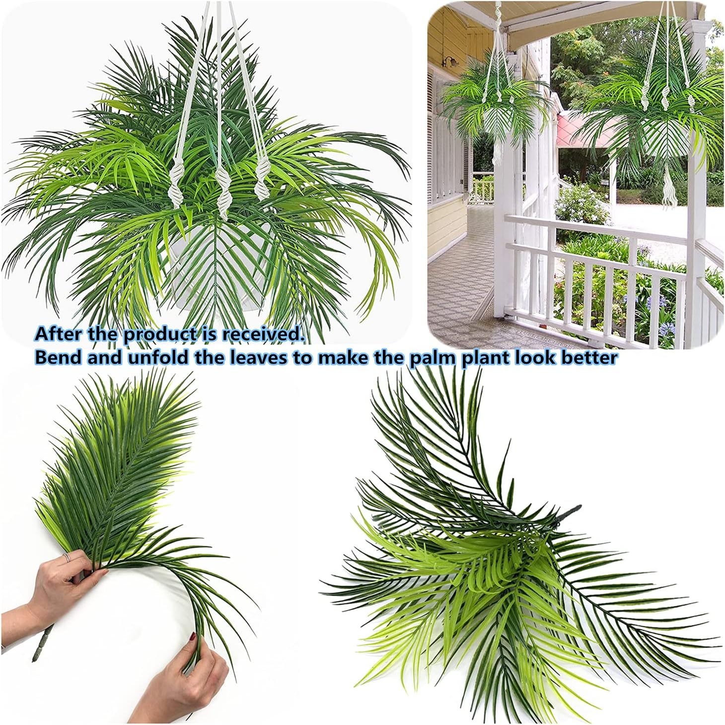 CATTREE Artificial Tropical Palm Plants,... 4 CATTREE Artificial Tropical Palm Plants,... - Image 4
