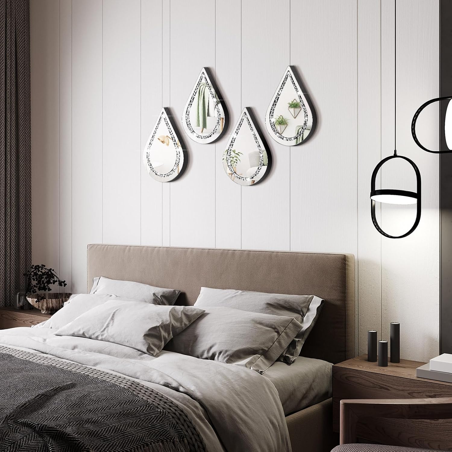 Yookeer 4 Pcs Espejos Decorativos para S... 5 Yookeer 4 Pcs Espejos Decorativos para S... - Image 5