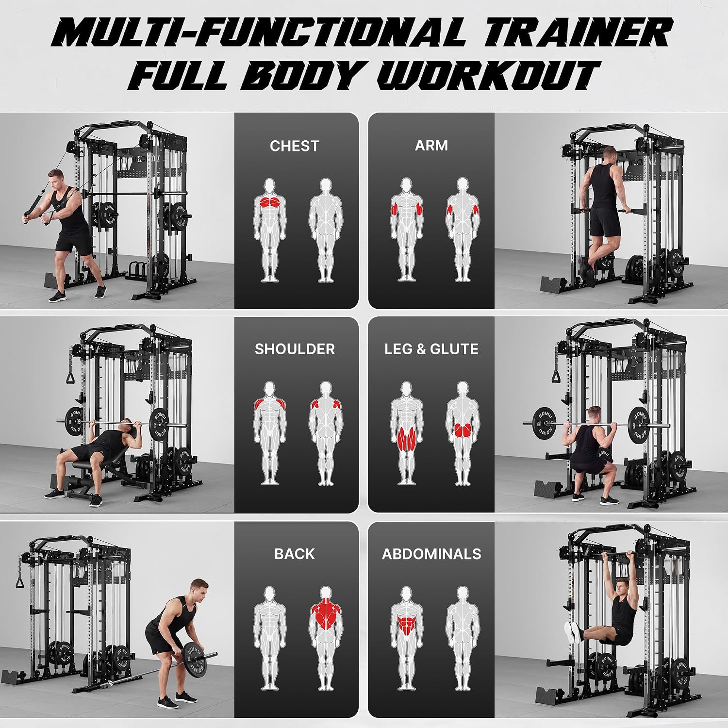 SM4 Smith Machine with Dual Pulley Syste... 8 SM4 Smith Machine with Dual Pulley Syste... - Image 8