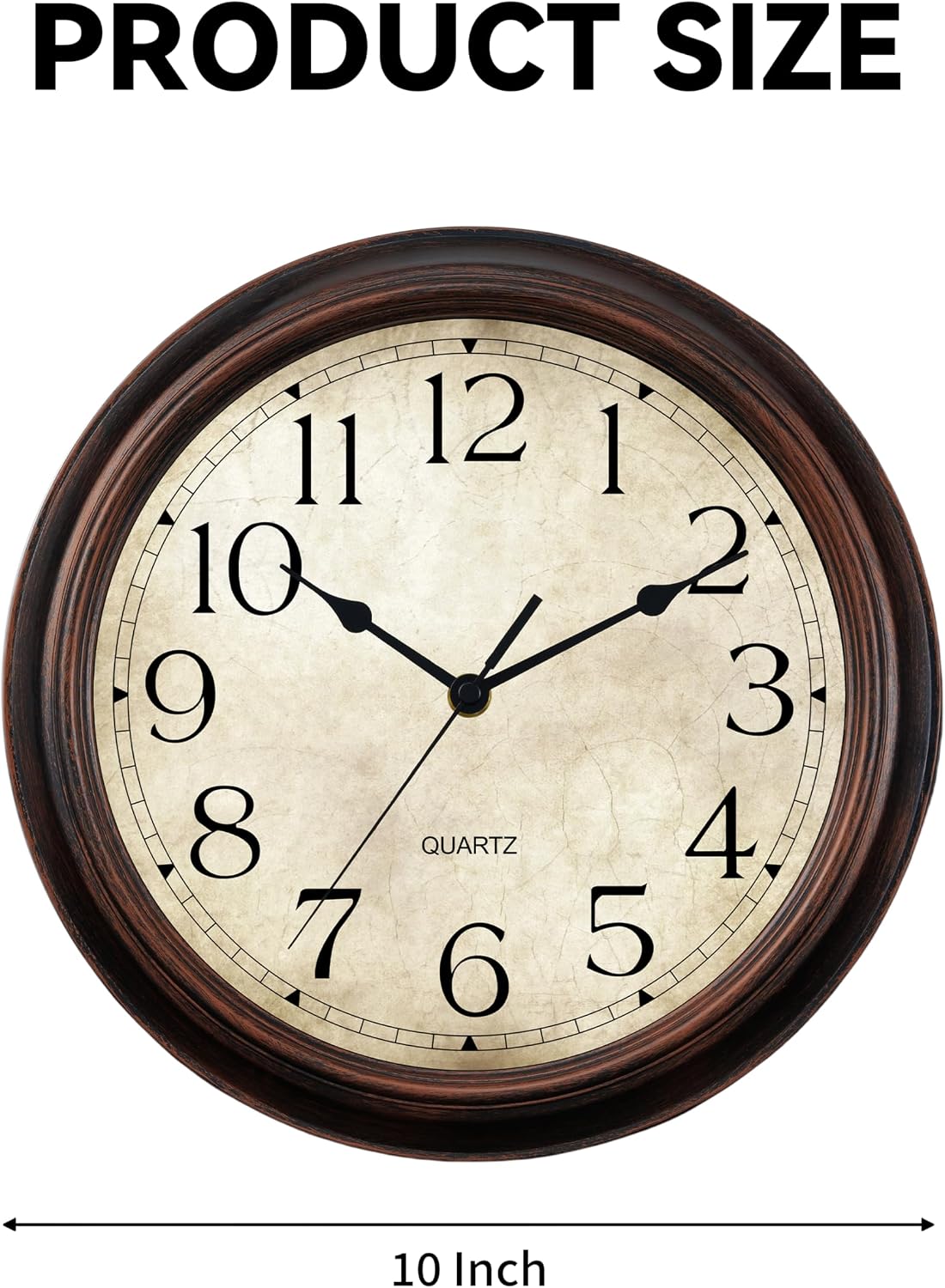 KECYET Wall Clock 10" Battery Operated S... 5 KECYET Wall Clock 10" Battery Operated S... - Image 5