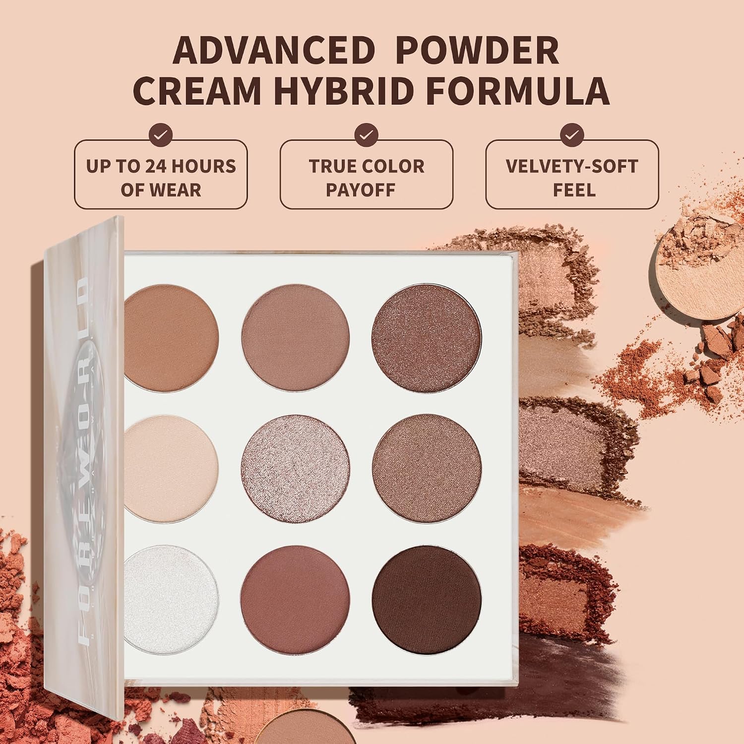 docolor Neutral Eyeshadow Palette 9 Colo... 2 docolor Neutral Eyeshadow Palette 9 Colo... - Image 2
