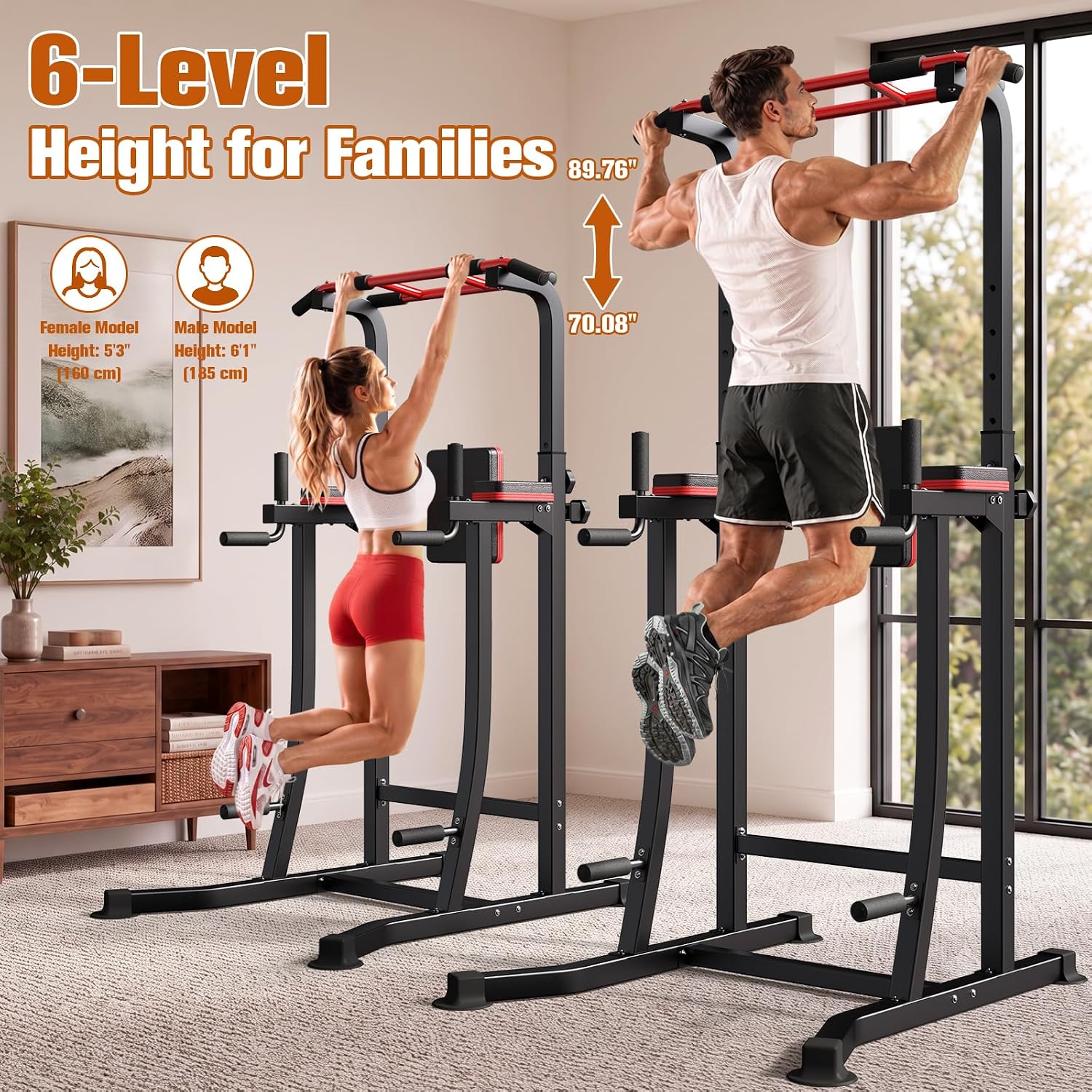 Pull Up Bar Free Standing,Power Tower Pu... 3 Pull Up Bar Free Standing,Power Tower Pu... - Image 3