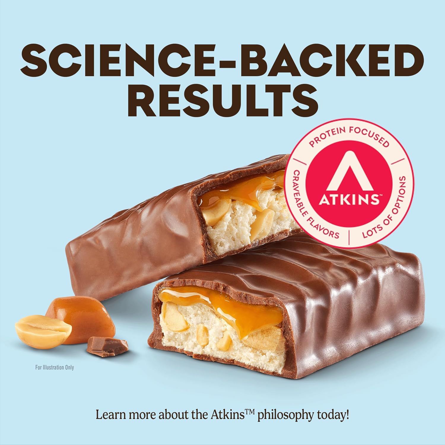 Atkins Endulge Caramel Nut Chew Bar, 2g ... 5 Atkins Endulge Caramel Nut Chew Bar, 2g ... - Image 5