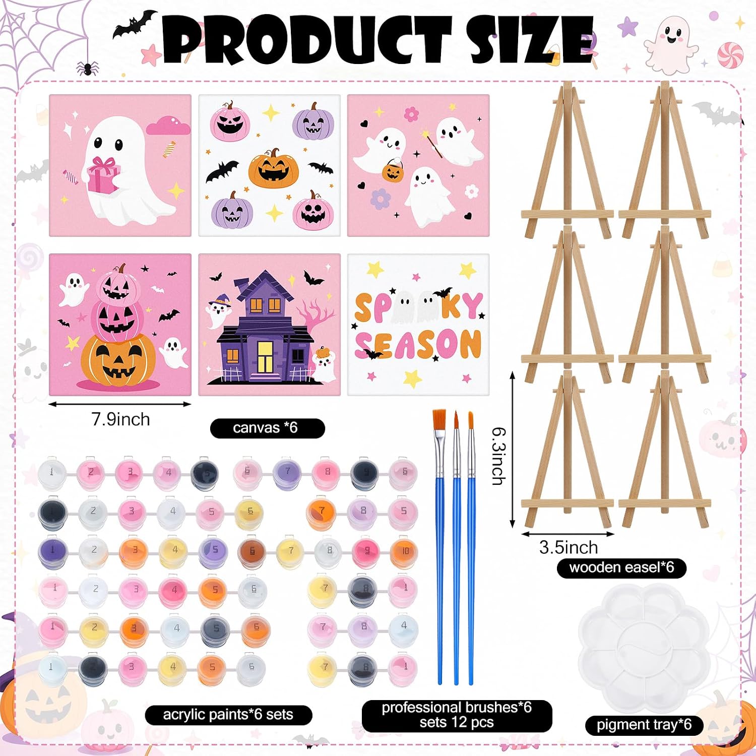 Poola Voidra 6 Set Pink Halloween Paint ... 3 Poola Voidra 6 Set Pink Halloween Paint ... - Image 3