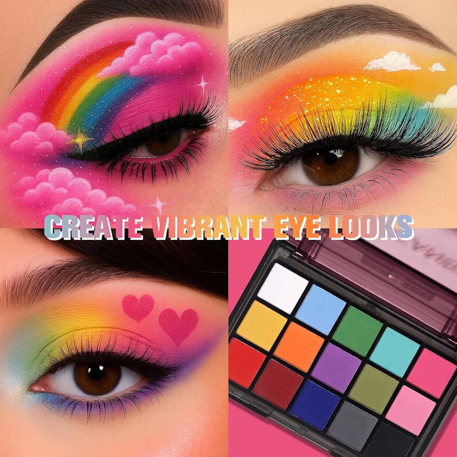 UCANBE Halloween Makeup Palette, 15 Colo... 3 UCANBE Halloween Makeup Palette, 15 Colo... - Image 3