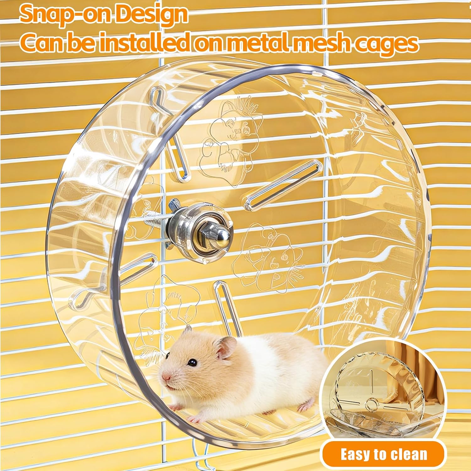 Silent Hamster Exercise Wheel,9.5 Inch Q... 5 Silent Hamster Exercise Wheel,9.5 Inch Q... - Image 5