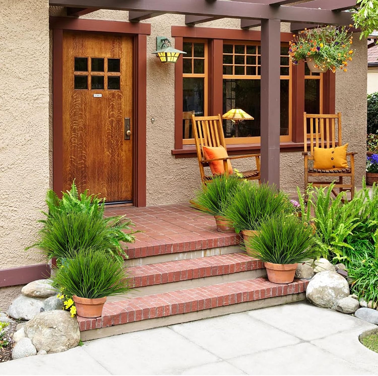 RECUTMS Artificial Grass Plants Outdoor ... 4 RECUTMS Artificial Grass Plants Outdoor ... - Image 4