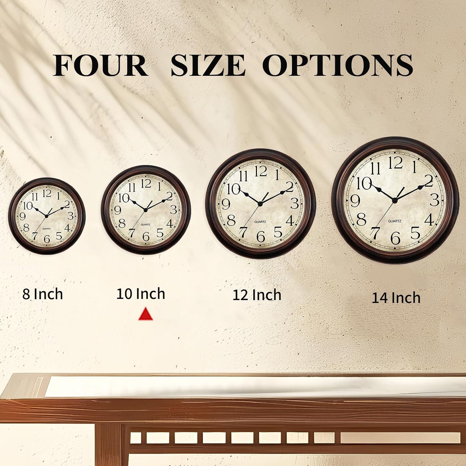 KECYET Wall Clock 10" Battery Operated S... 3 KECYET Wall Clock 10" Battery Operated S... - Image 3