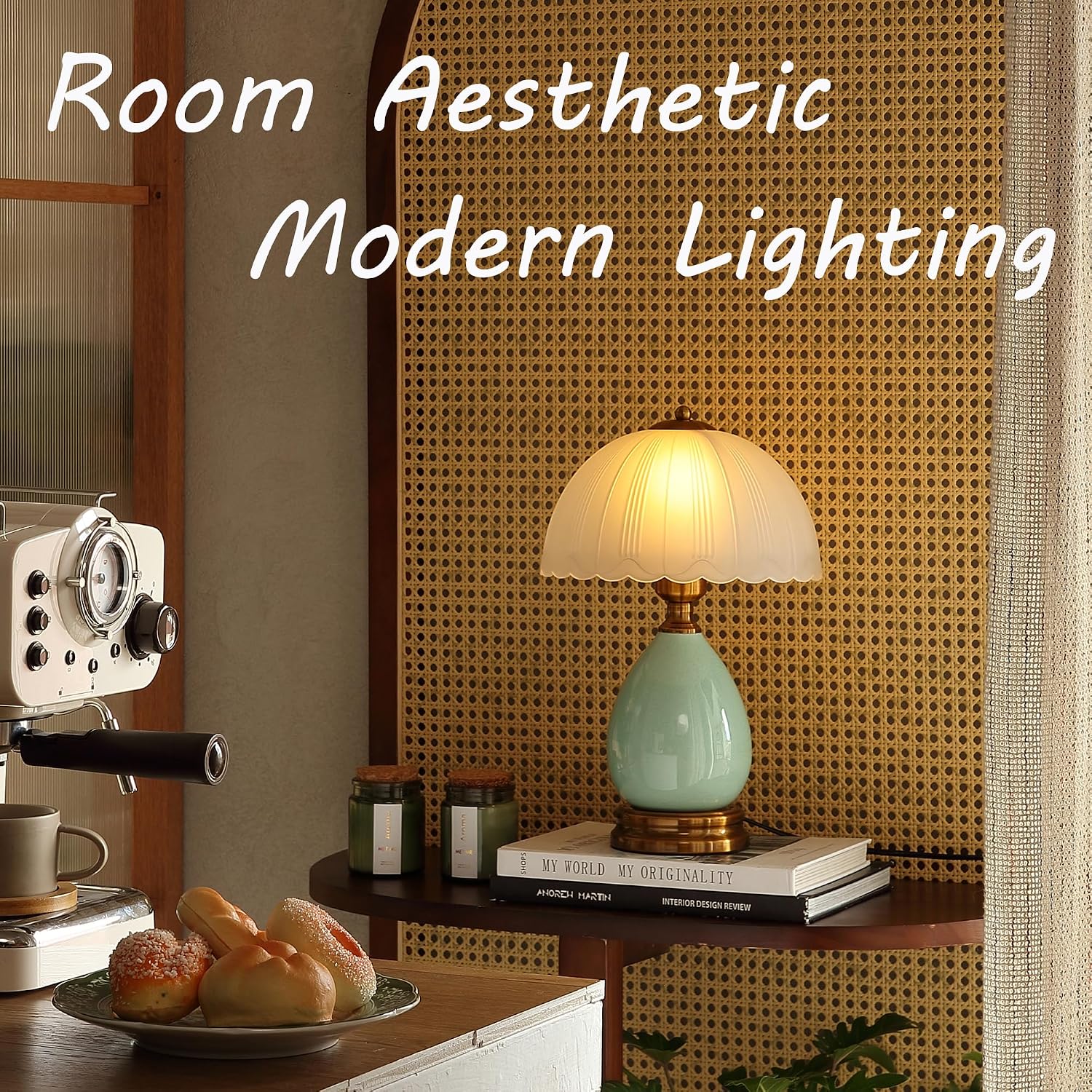 Glivpny 16" Vintage Ceramic Table Lamp f... 3 Glivpny 16" Vintage Ceramic Table Lamp f... - Image 3